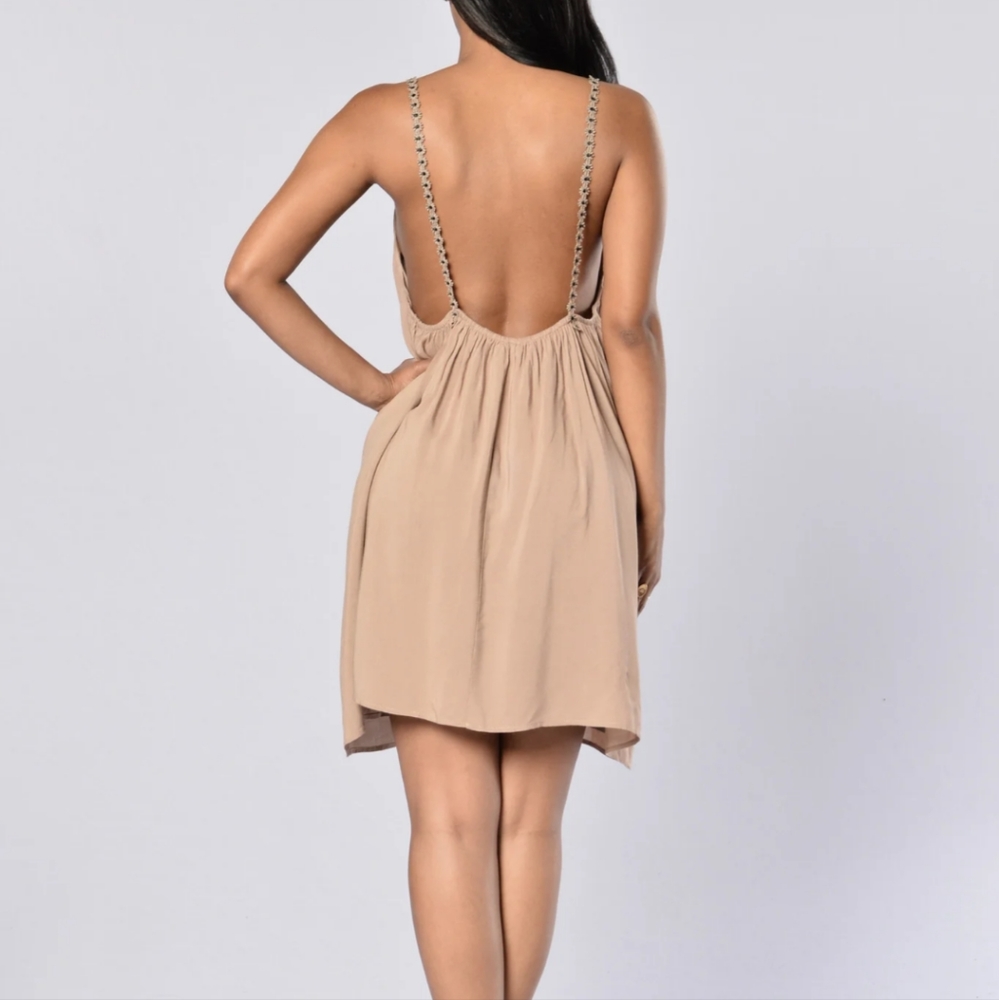 Fashion Nova I Want To Play Dress Khaki
